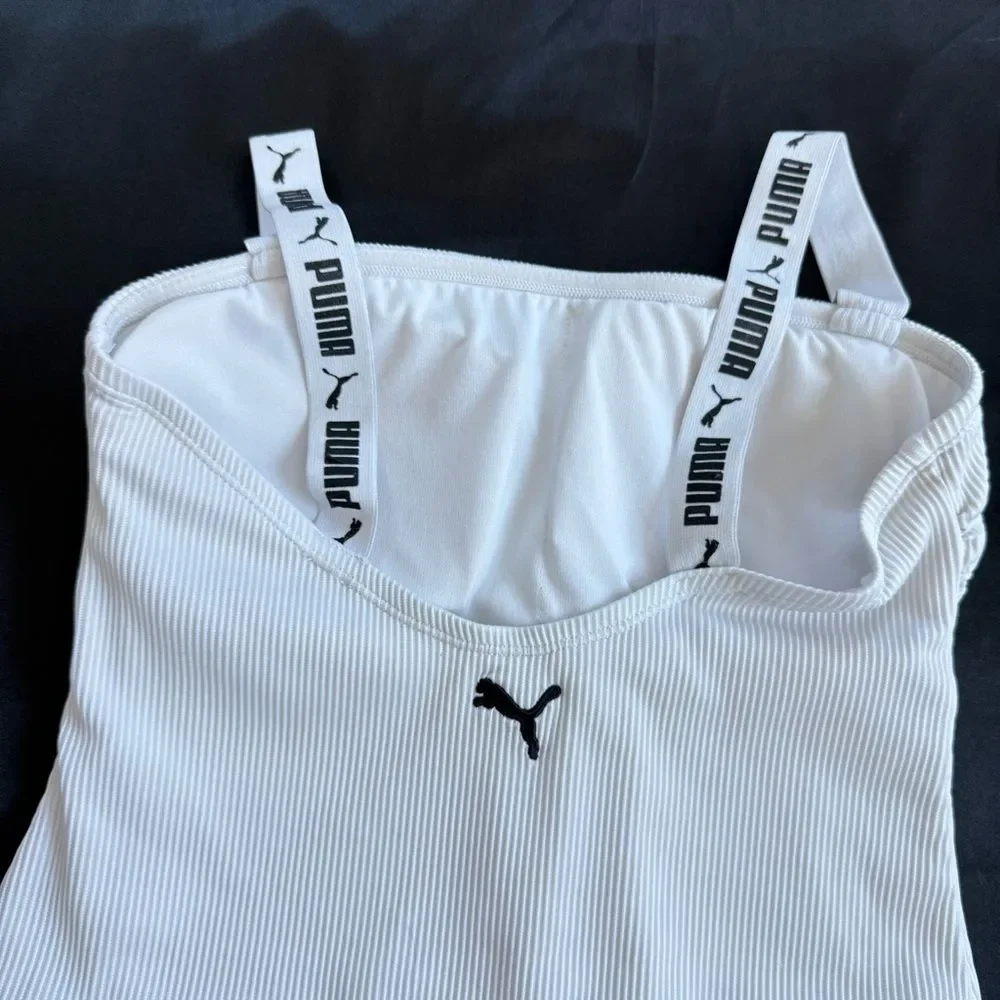 Puma Women's Swimsuit One Piece Off‎ White Size Large Ivory